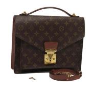 Louis Vuitton Vintage Pre-owned Canvas handvskor Brown, Dam