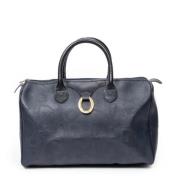 Dior Vintage Pre-owned Belagd canvas handvskor Blue, Dam