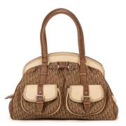 Dior Vintage Pre-owned Canvas handvskor Beige, Dam