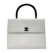 Chanel Vintage Pre-owned Laeder chanel-vskor White, Dam