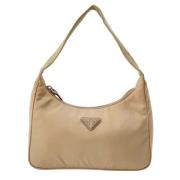 Prada Vintage Pre-owned Tyg prada-vskor Beige, Dam