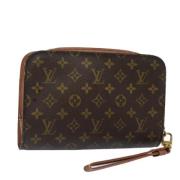 Louis Vuitton Vintage Pre-owned Canvas kuvertvskor Brown, Dam