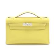 Hermès Vintage Pre-owned Laeder handvskor Yellow, Dam