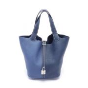 Hermès Vintage Pre-owned Laeder handvskor Blue, Dam