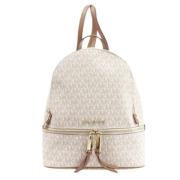 Michael Kors Pre-owned Pre-owned Canvas ryggsckar Beige, Dam