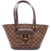 Louis Vuitton Vintage Pre-owned Tyg louis-vuitton-vskor Brown, Dam