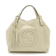 Gucci Vintage Pre-owned Laeder handvskor Beige, Dam