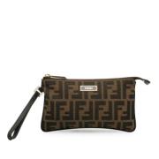 Fendi Vintage Pre-owned Canvas plnbcker Brown, Dam