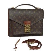 Louis Vuitton Vintage Pre-owned Canvas handvskor Brown, Dam