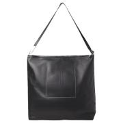 Rick Owens Stilfull Läder Toteväska Black, Herr