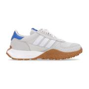 Adidas Låg Mocka Läder Sneaker Off White Gray, Herr