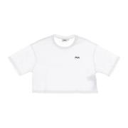 Fila Ljus Vit Cropped Tee Kortärmad White, Dam