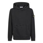 Stone Island Casual Hooded Sweatshirt för män Black, Herr