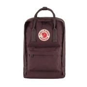 Fjällräven Svart Laptop Ryggsäck med Vadderat Fack Purple, Unisex