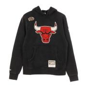 Mitchell & Ness Chicago Bulls NBA Logo Hoodie Black, Herr