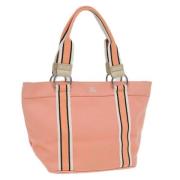 Burberry Vintage Pre-owned Canvas totevskor Pink, Dam