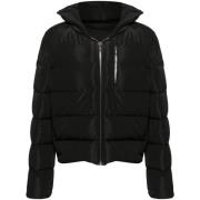 Rick Owens Svart Dunjacka med Huva Black, Herr