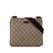 Gucci Vintage Pre-owned Tyg axelremsvskor Beige, Dam