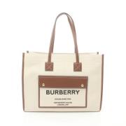 Burberry Vintage Pre-owned Laeder axelremsvskor Beige, Dam