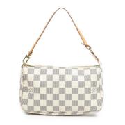 Louis Vuitton Vintage Pre-owned Belagd canvas handvskor White, Dam