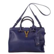 Yves Saint Laurent Vintage Pre-owned Laeder handvskor Blue, Dam