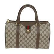 Gucci Vintage Pre-owned Canvas gucci-vskor Beige, Dam