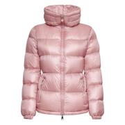 Moncler Rosa dunjacka med huva Pink, Dam