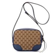 Gucci Vintage Pre-owned Belagd canvas axelremsvskor Beige, Dam