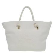 Burberry Vintage Pre-owned Canvas totevskor White, Dam