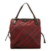 Burberry Vintage Pre-owned Canvas handvskor Red, Dam