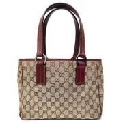 Gucci Vintage Pre-owned Canvas gucci-vskor Brown, Dam