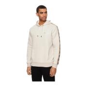 Guess Logo Detalj Hoodie - Beige Beige, Herr