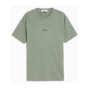 Stone Island Avslappnad Bomull T-shirt Green, Herr