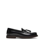 Brunello Cucinelli Svarta Kalvskinn Loafers Black, Dam