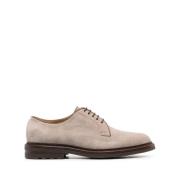 Brunello Cucinelli Beige Mocka Snörskor Gray, Herr