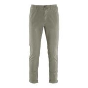 BomBoogie Slim Fit Randig Chino Byxor Green, Herr