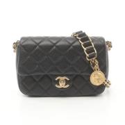 Chanel Vintage Pre-owned Canvas chanel-vskor Black, Dam