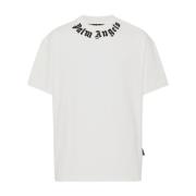 Palm Angels Hals Logo T-shirt White, Herr