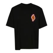 Marcelo Burlon Macrame Patch Over T-shirt Black, Herr