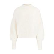 Guess Kräm Vit Crewneck Sweater Beige, Dam