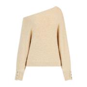 Guess Trendig Off Shoulder Sweater Beige, Dam