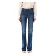 Tom Ford Sten Tvättad Flare Jeans Blue, Dam