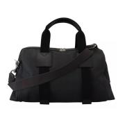 Dolce & Gabbana Svart Grå Holdall Tote Axelväska Black, Herr