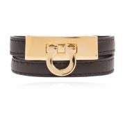 Salvatore Ferragamo Läderarmband Brown, Dam