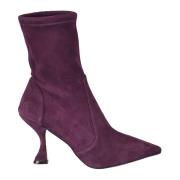 Stuart Weitzman Aubergine Ankelboots för Kvinnor Purple, Dam