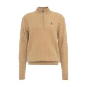 Ralph Lauren Beige Stickat Aw24 Handtvätt Beige, Herr