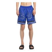 Off White Nautisk Blå Surfer Swimshorts Bandana Blue, Herr