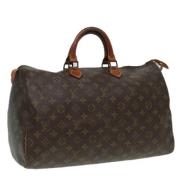 Louis Vuitton Vintage Pre-owned Canvas handvskor Brown, Dam