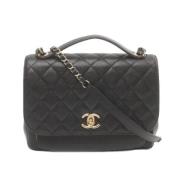 Chanel Vintage Pre-owned Canvas chanel-vskor Black, Dam