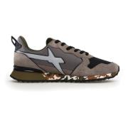 W6Yz Bruna Sneakers med Mockainsatser Brown, Herr